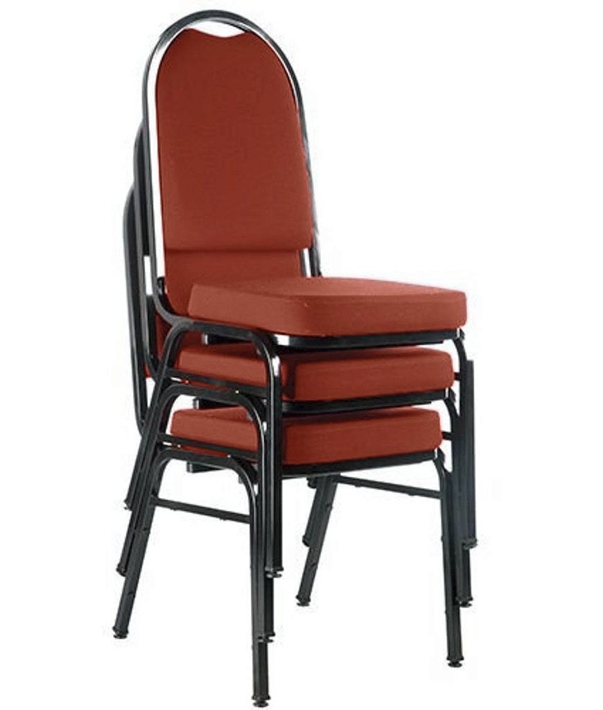 03 Cadeiras para Hotel e Auditório Linha Hotel Vermelho