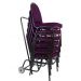 06 Cadeiras para Hotel e Auditório Linha Hotel Roxo