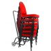 06 Cadeiras para Hotel e Auditório Linha Hotel Vermelho