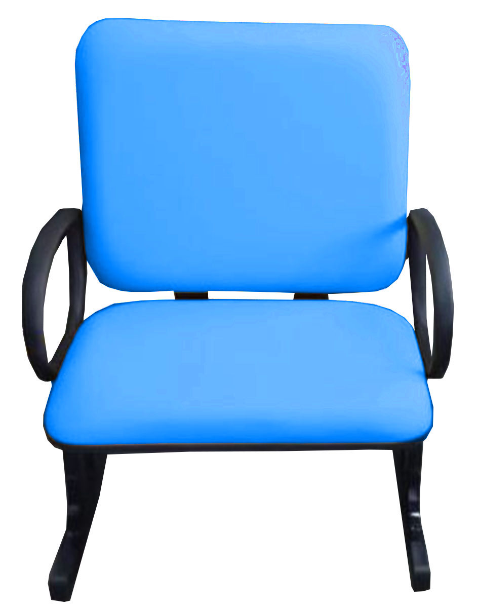 2 Cadeiras de Escritório Linha Brescia Suporta até 250kg Azul