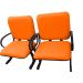 2 Cadeiras de Escritório Linha Eames Suporta até 250kg Laranja