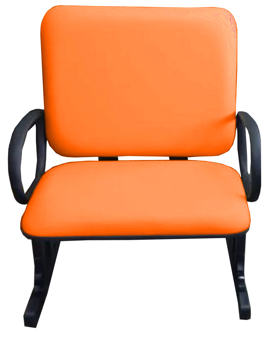 2 Cadeiras de Escritório Linha Eames Suporta até 250kg Laranja