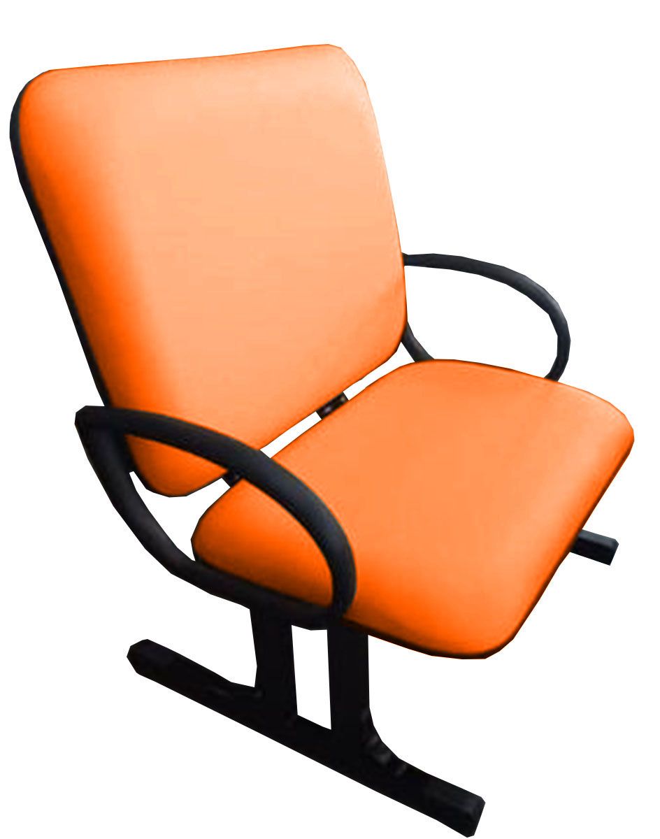 2 Cadeiras de Escritório Linha Eames Suporta até 250kg Laranja