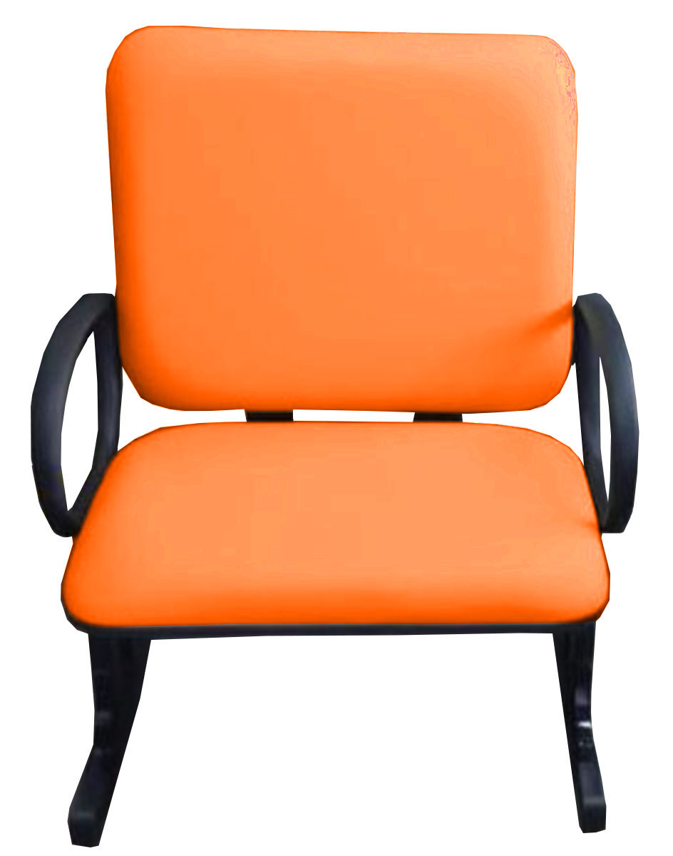 2 Cadeiras de Escritório Linha Eames Suporta até 250kg Laranja