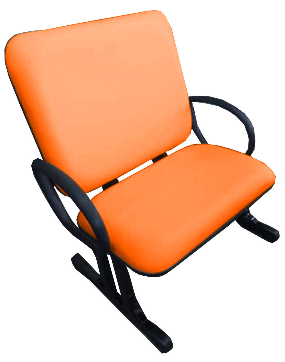 2 Cadeiras de Escritório Linha Eames Suporta até 250kg Laranja