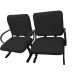2 Cadeiras de Escritório Linha Eames Suporta até 250kg Preto