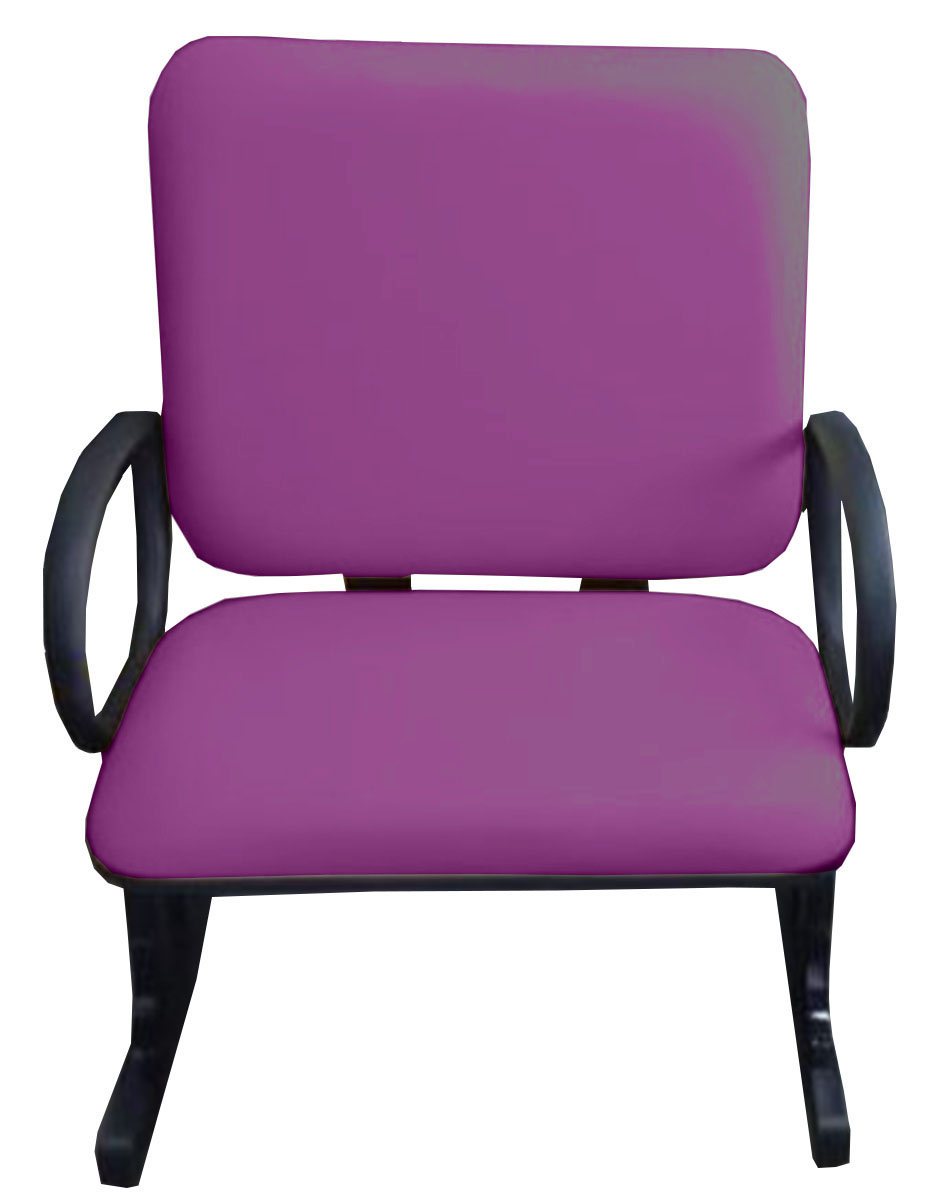 2 Cadeiras de Escritório Linha Eames Suporta até 250kg Roxo