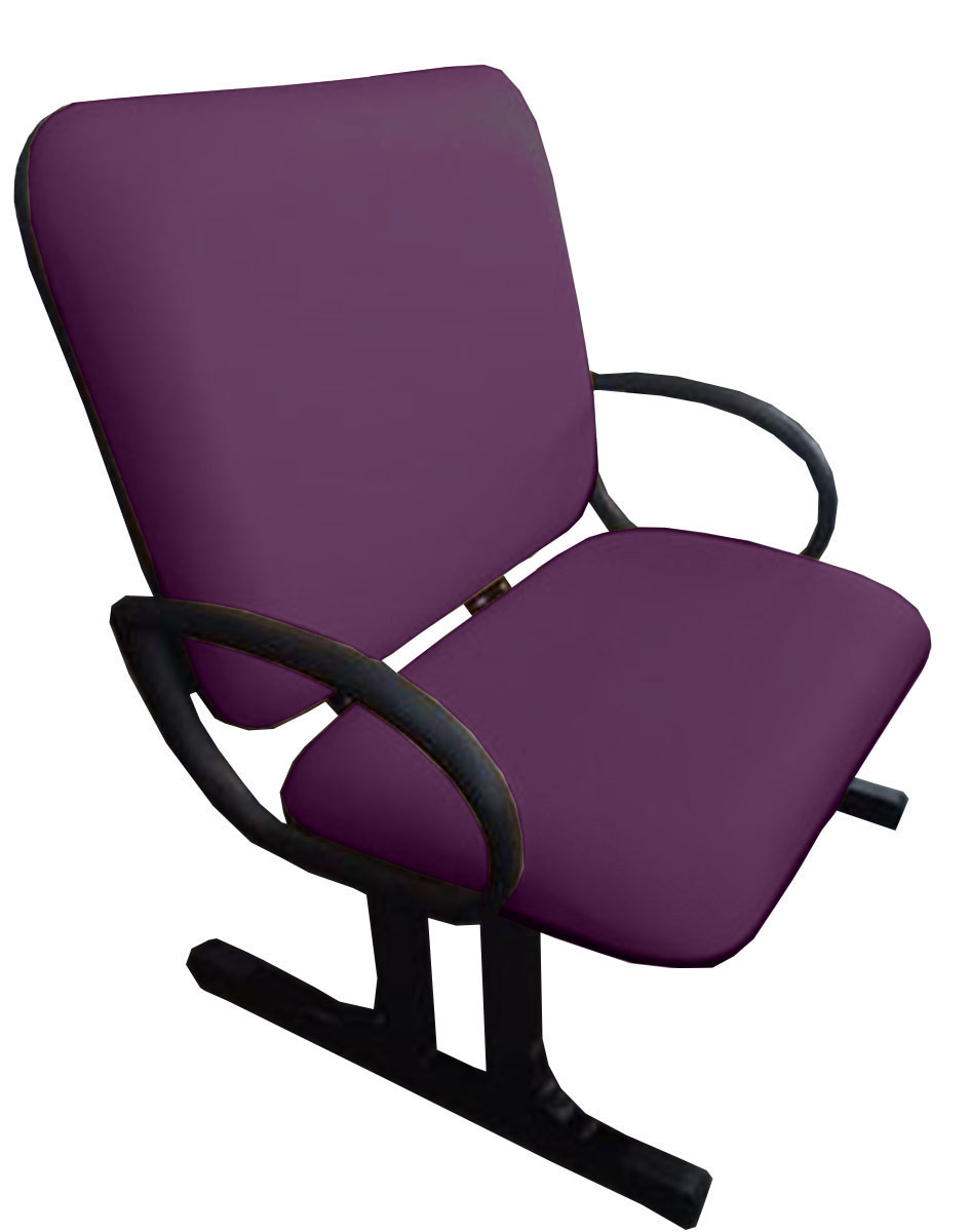 2 Cadeiras de Escritório Linha Eames Suporta até 250kg Roxo