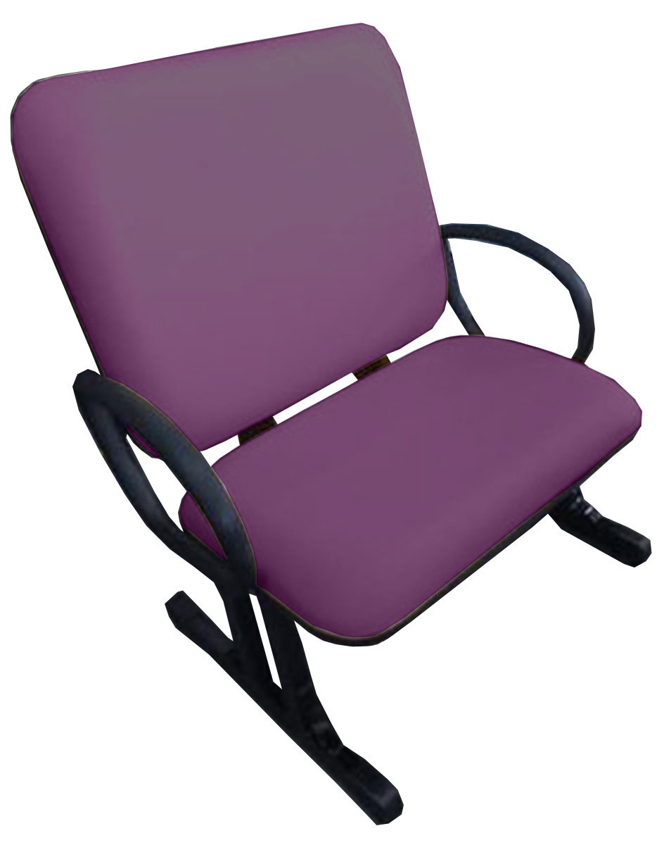 2 Cadeiras de Escritório Linha Eames Suporta até 250kg Roxo