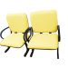 2 Cadeiras de Escritório Linha Plus Size Suporta até 250kg Amarelo