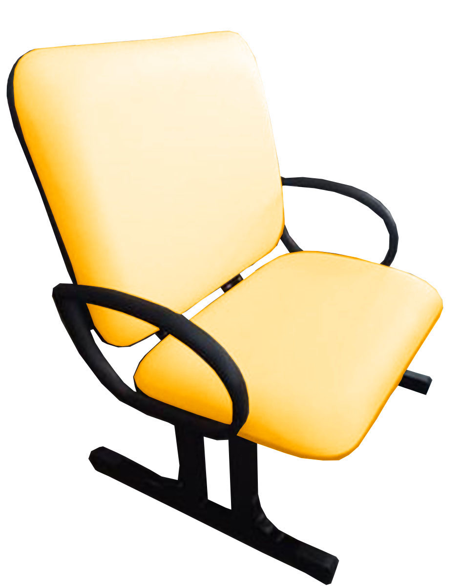 2 Cadeiras de Escritório Linha Plus Size Suporta até 250kg Amarelo