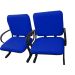 2 Cadeiras de Escritório Linha Plus Size Suporta até 250kg Azul