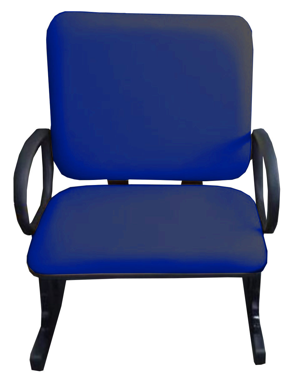 2 Cadeiras de Escritório Linha Plus Size Suporta até 250kg Azul