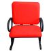 2 Cadeiras de Escritório Linha Plus Size Suporta até 250kg Vermelho