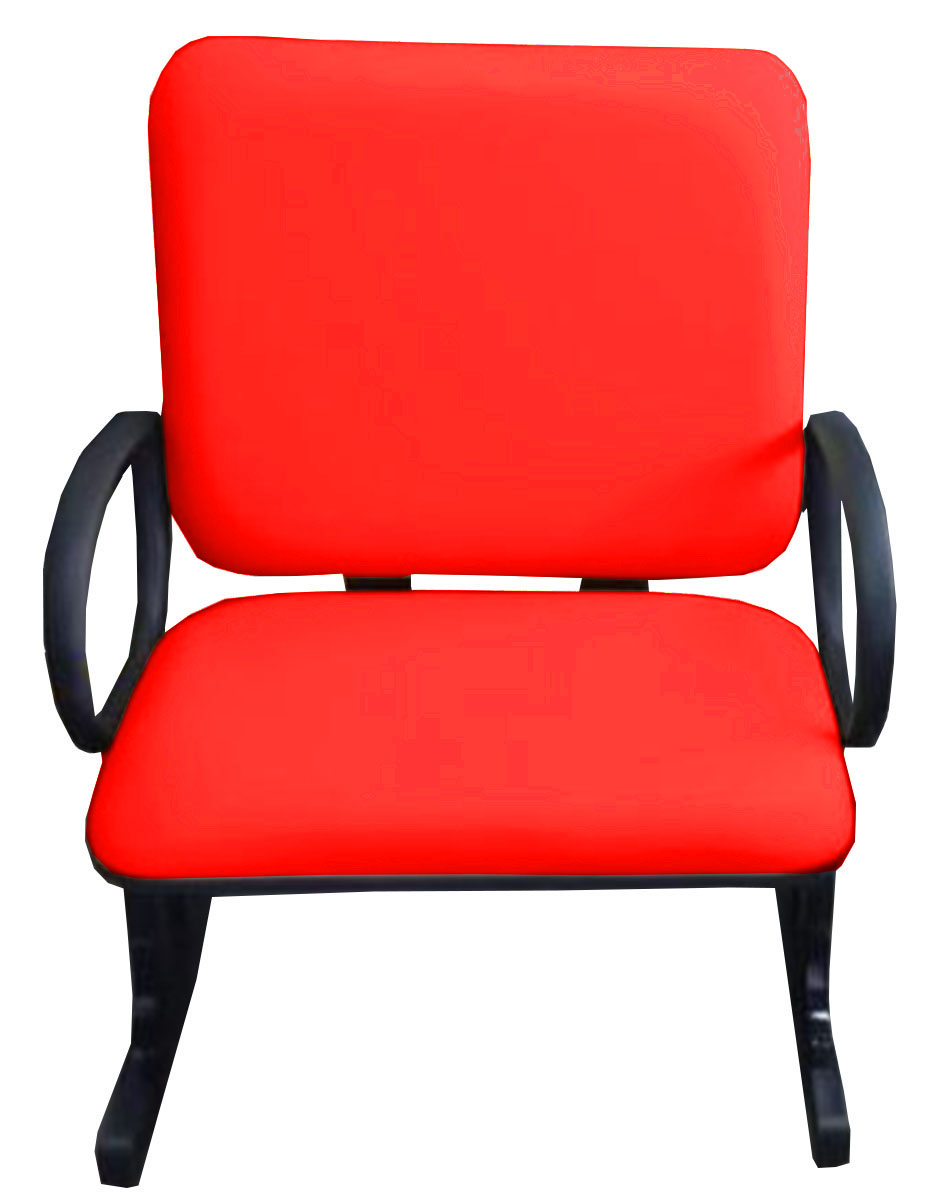2 Cadeiras de Escritório Linha Plus Size Suporta até 250kg Vermelho