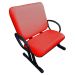2 Cadeiras de Escritório Linha Plus Size Suporta até 250kg Vermelho
