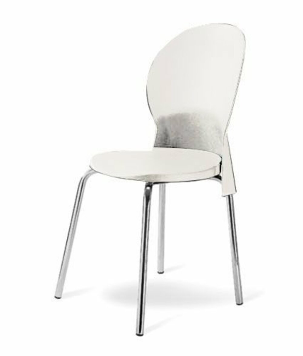 Cadeira Base Cromada Linha Polipropileno Milano