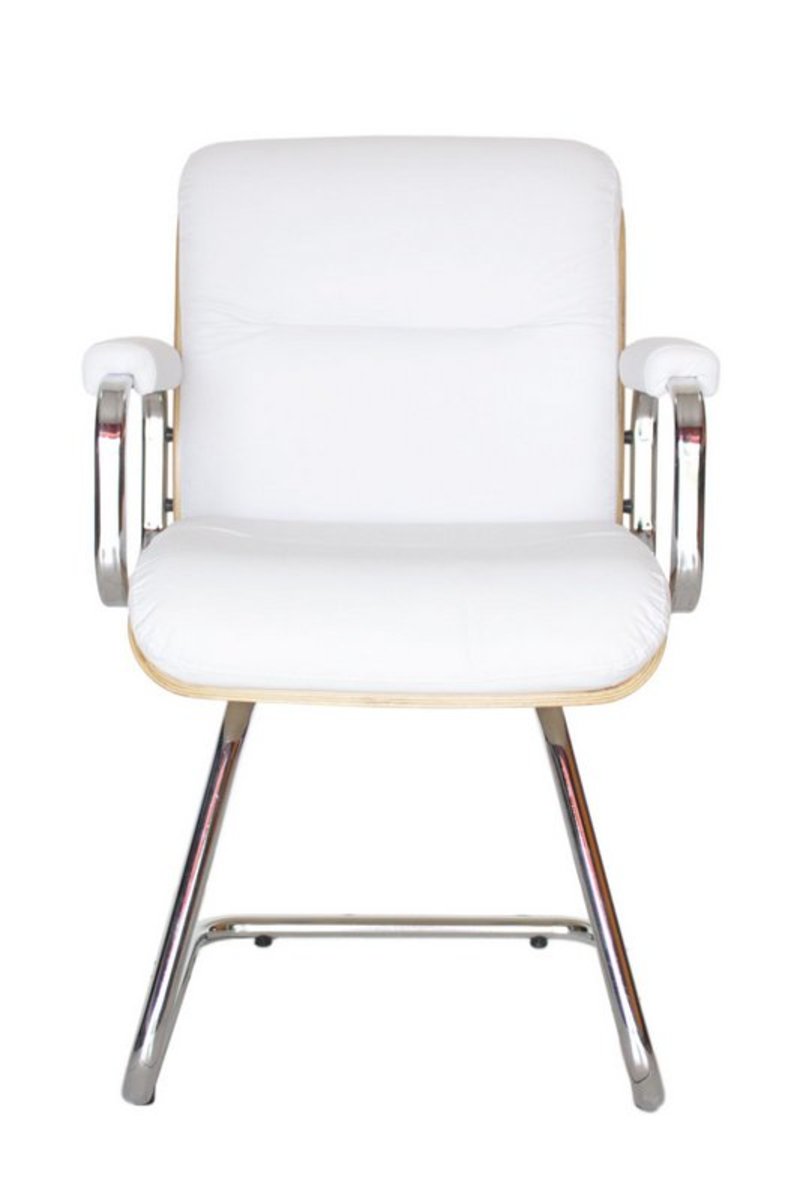 Cadeira Eames Diretor Base Fixa Linha Capa em Madeira