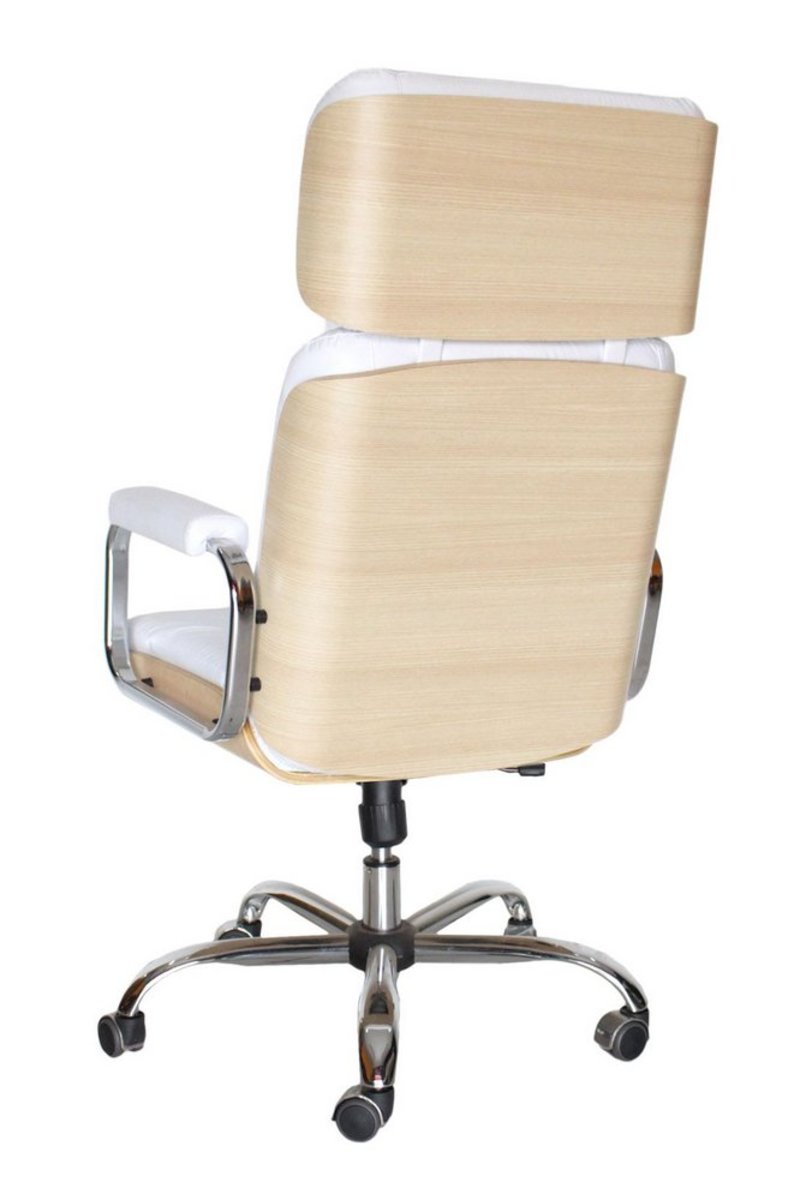Cadeira Eames Presidente Linha Capa em Madeira Branco
