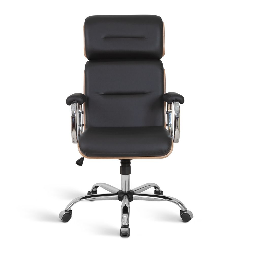 Cadeira Eames para Escritório Linha Capa em Madeira Preto