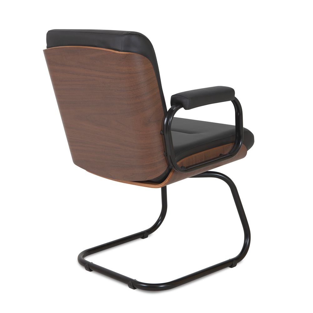 Cadeira Eames para Escritório Linha Capa em Madeira Preto