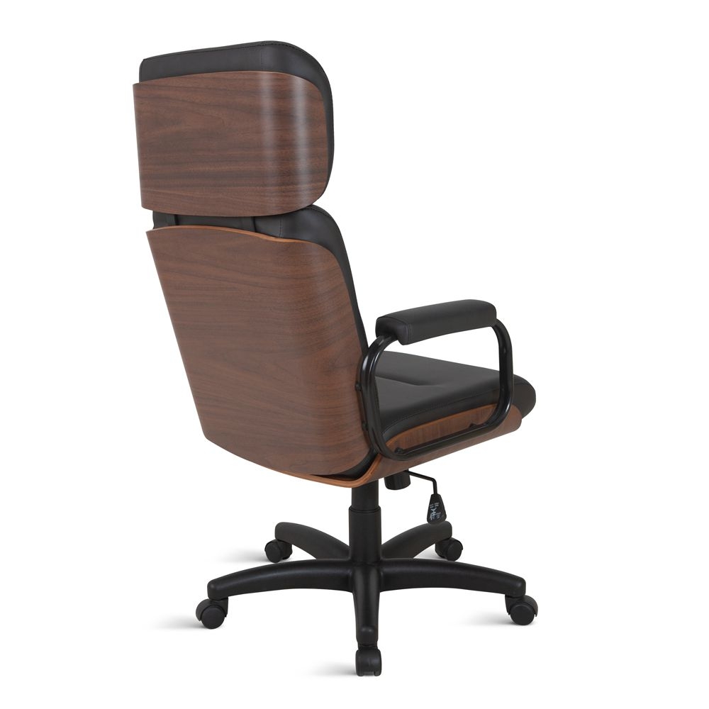Cadeira Eames para Escritório Linha Capa em Madeira Preto