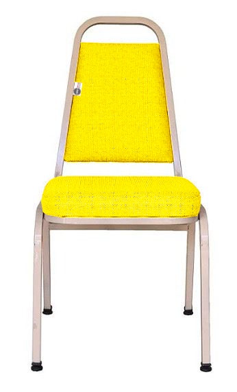 Cadeira Empilhável para Hotelaria Linha Hotel Jersey Amarelo