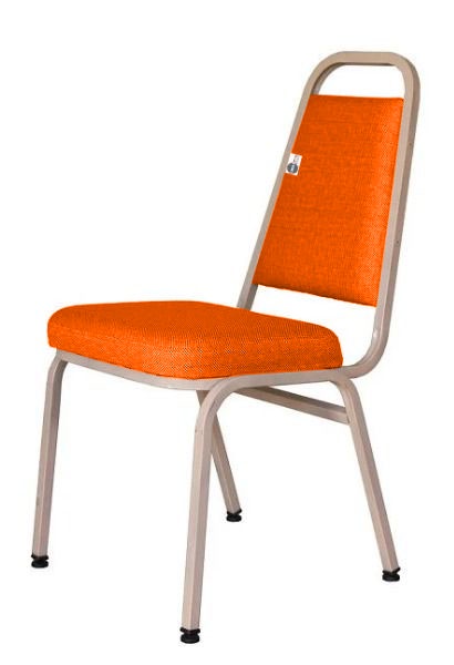 Cadeira Empilhável para Hotelaria Linha Hotel Jersey Laranja