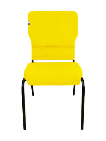 Cadeira Empilhável para Igrejas Evangélicas Linha Church Amarelo