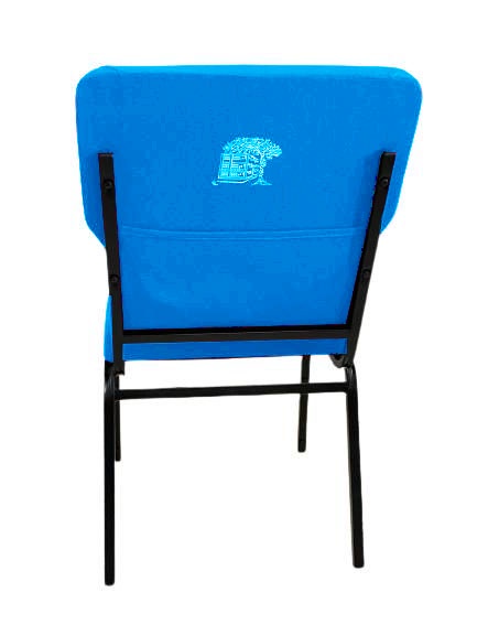Cadeira Empilhável para Igrejas Evangélicas Linha Church Azul