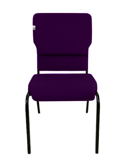 Cadeira Empilhável para Igrejas Evangélicas Linha Church Roxo