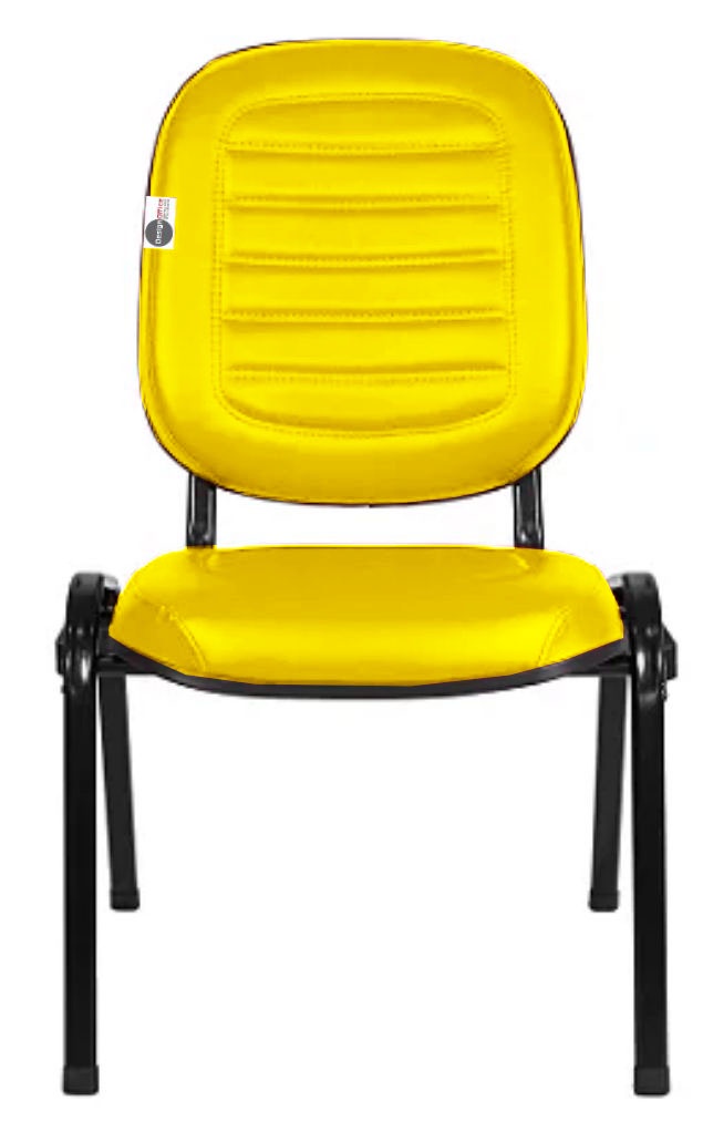 Cadeira Empilhável para Igrejas Evangélicas Linha Holy Amarelo