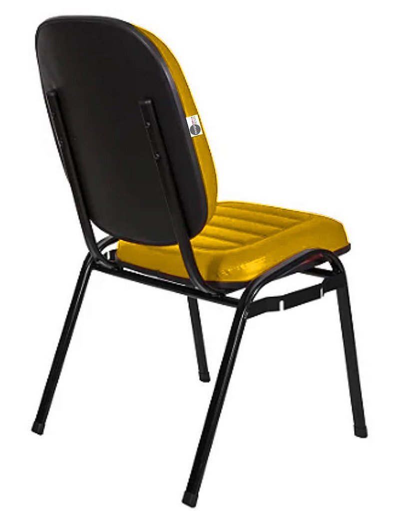 Cadeira Empilhável para Igrejas Evangélicas Linha Holy Amarelo