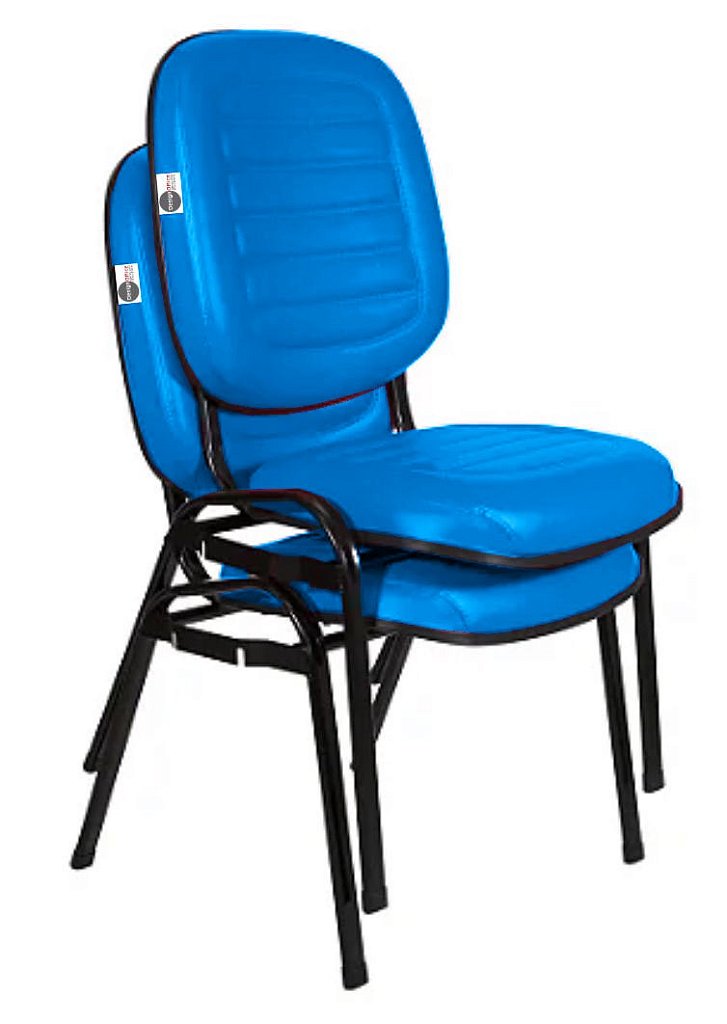Cadeira Empilhável para Igrejas Evangélicas Linha Holy Azul