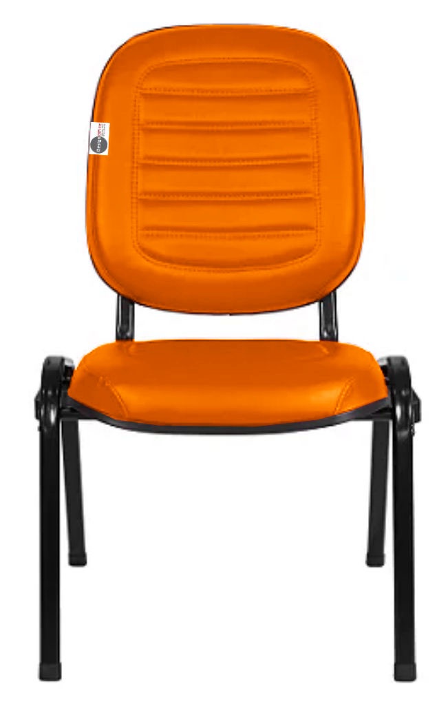 Cadeira Empilhável para Igrejas Evangélicas Linha Holy Laranja