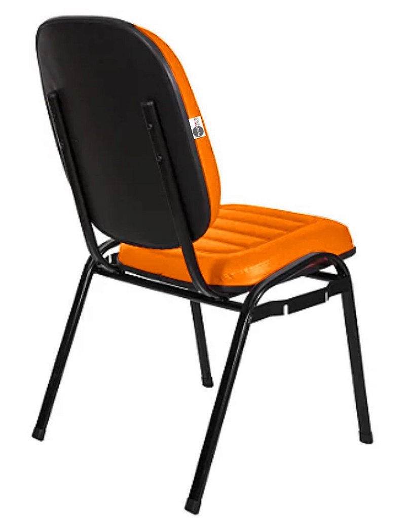 Cadeira Empilhável para Igrejas Evangélicas Linha Holy Laranja