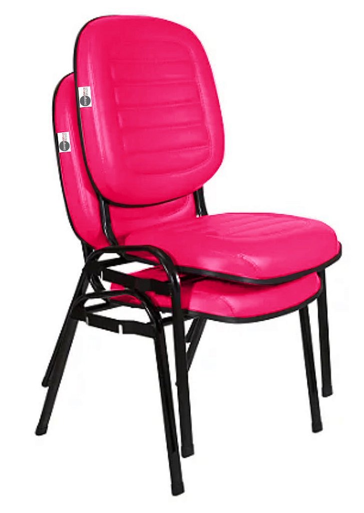 Cadeira Empilhável para Igrejas Evangélicas Linha Holy Rosa