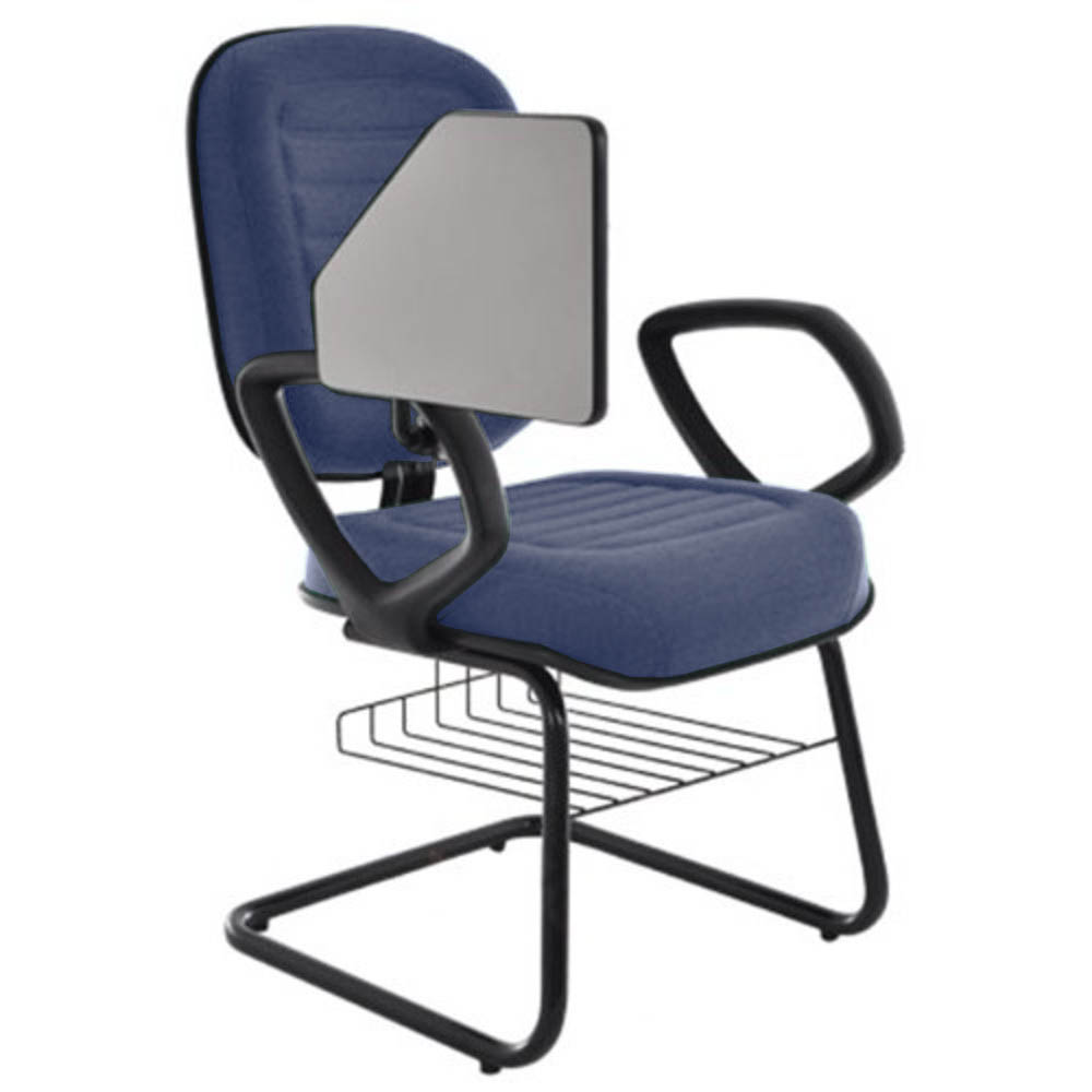 Cadeira Escolar Universitária com prancheta para Escolas e Faculdades Linha Blenda Azul
