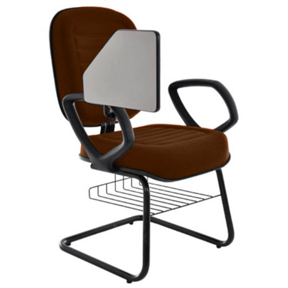 Cadeira Escolar Universitária com prancheta para Escolas e Faculdades Linha Blenda Marrom