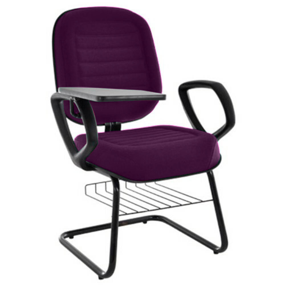 Cadeira Escolar Universitária com prancheta para Escolas e Faculdades Linha Blenda Roxo