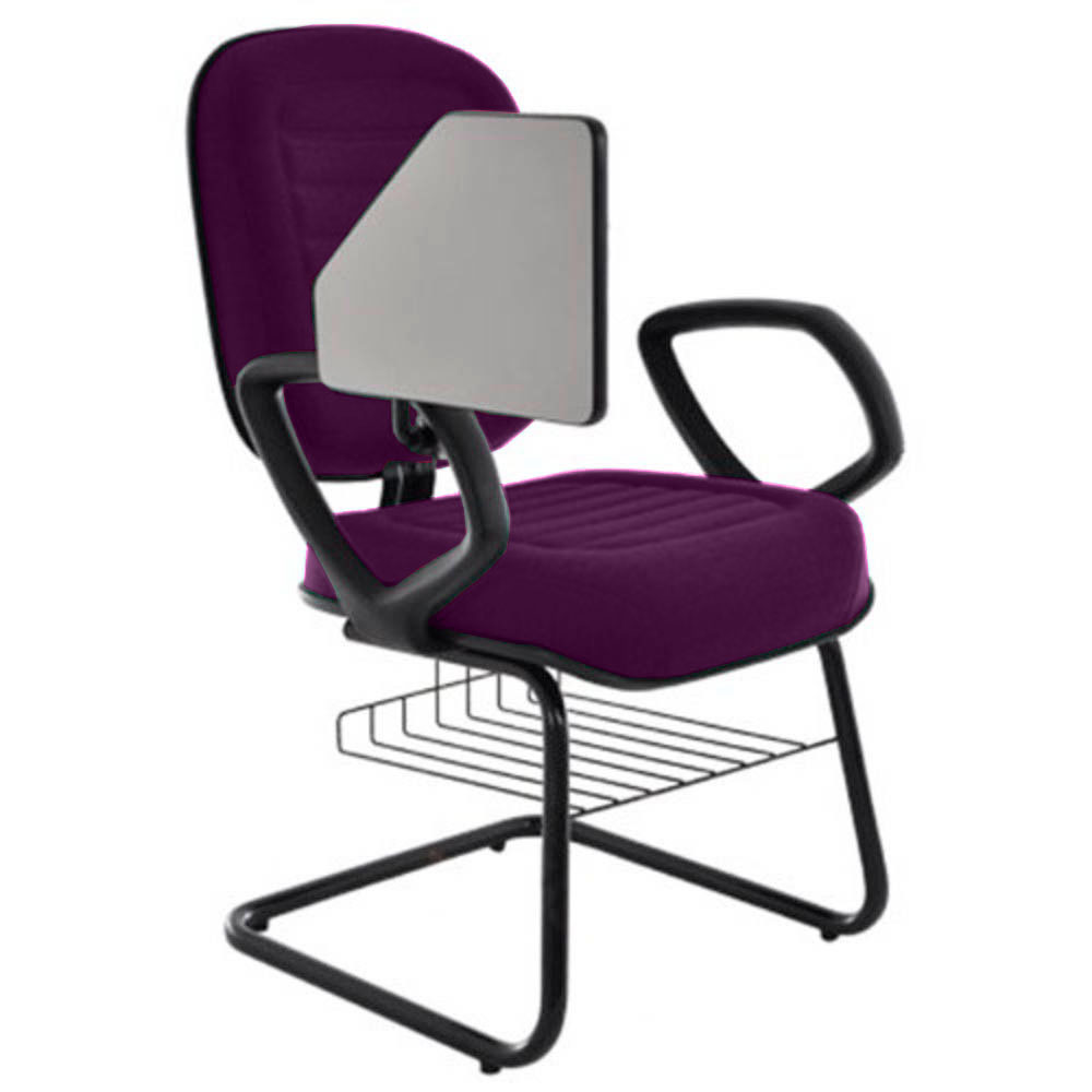 Cadeira Escolar Universitária com prancheta para Escolas e Faculdades Linha Blenda Roxo