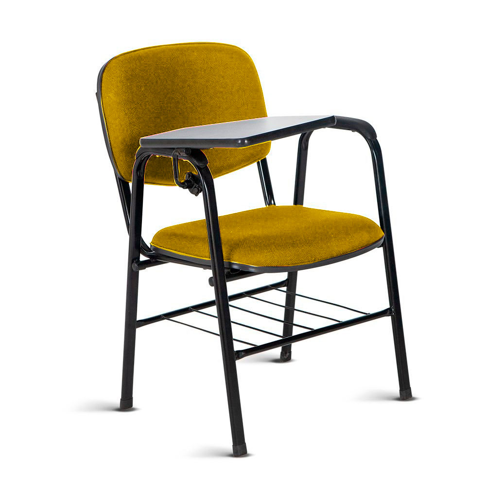 Cadeira Escolar Universitária para Auditórios Linha Hotel Amarelo