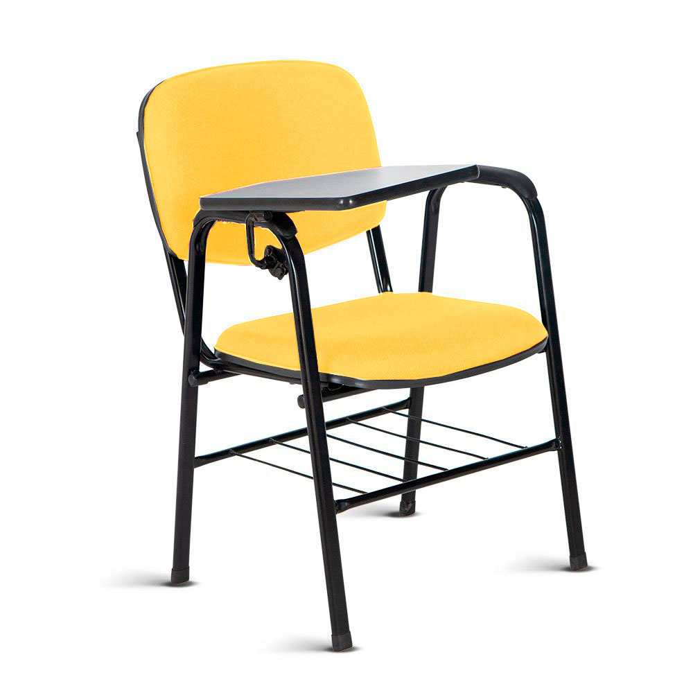 Cadeira Escolar Universitária para Auditórios Linha Hotel Amarelo