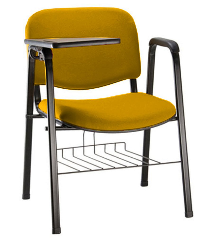 Cadeira Escolar Universitária para Auditórios Linha Hotel Amarelo