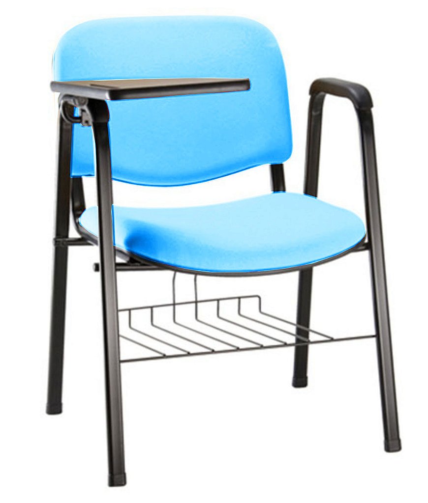 Cadeira Escolar Universitária para Auditórios Linha Hotel Azul
