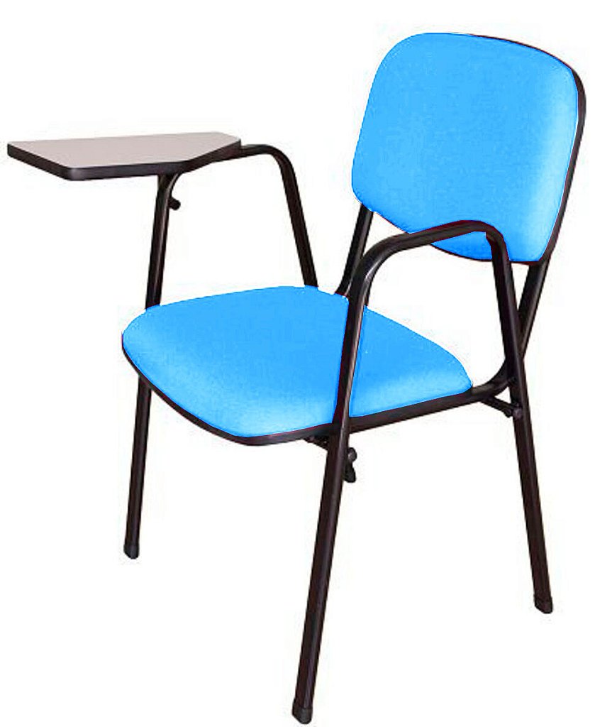 Cadeira Escolar Universitária para Auditórios Linha Hotel Azul