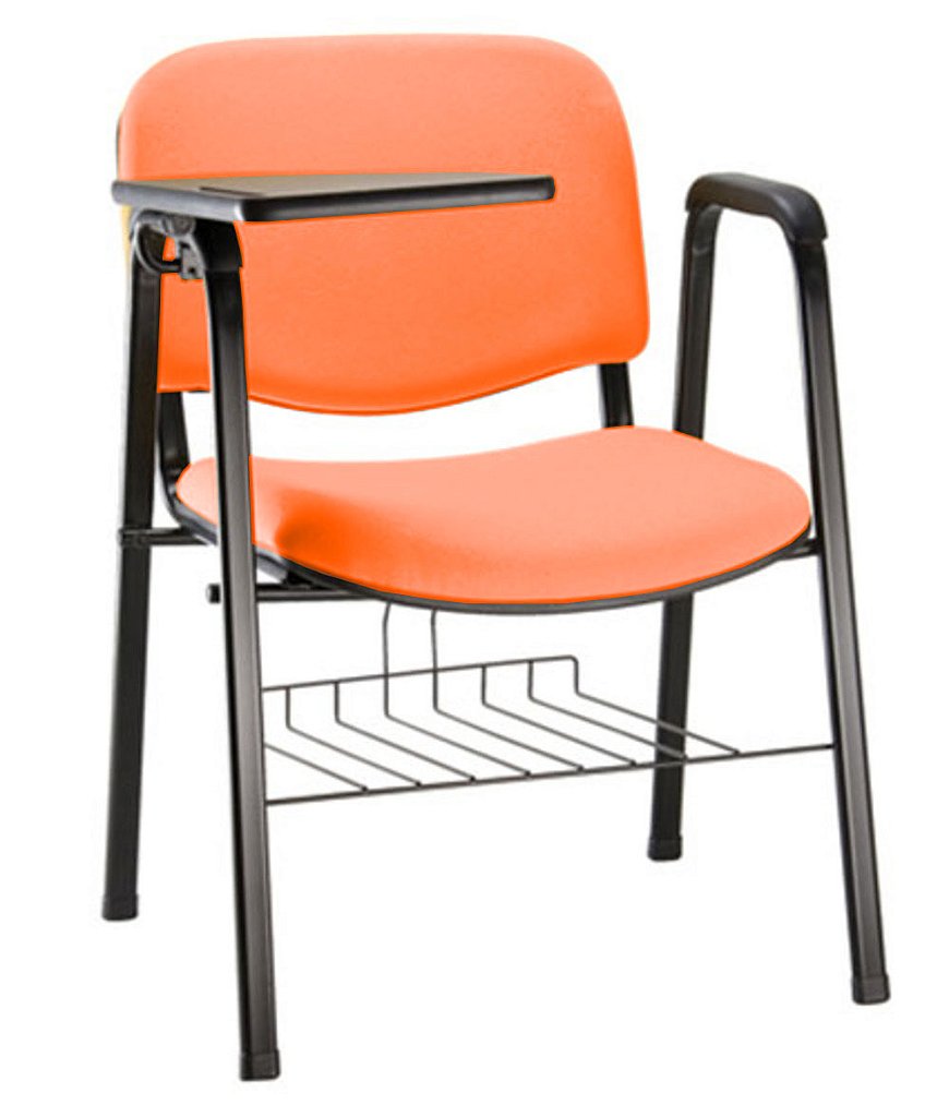 Cadeira Escolar Universitária para Auditórios Linha Hotel Laranja