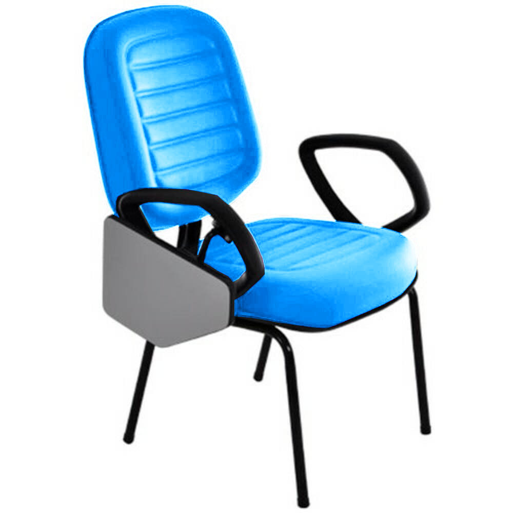 Cadeira Escolar Universitária para Escolas e Faculdades Gomada Linha Blenda Azul