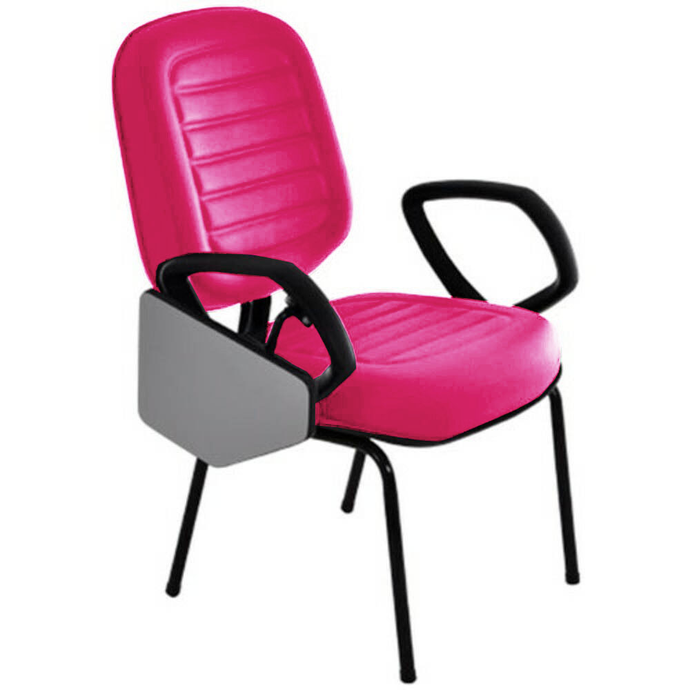 Cadeira Escolar Universitária para Escolas e Faculdades Gomada Linha Blenda Rosa