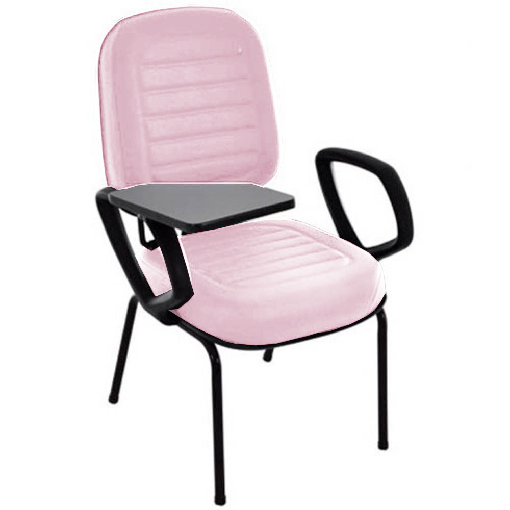 Cadeira Escolar Universitária para Escolas e Faculdades Gomada Linha Blenda Rosa
